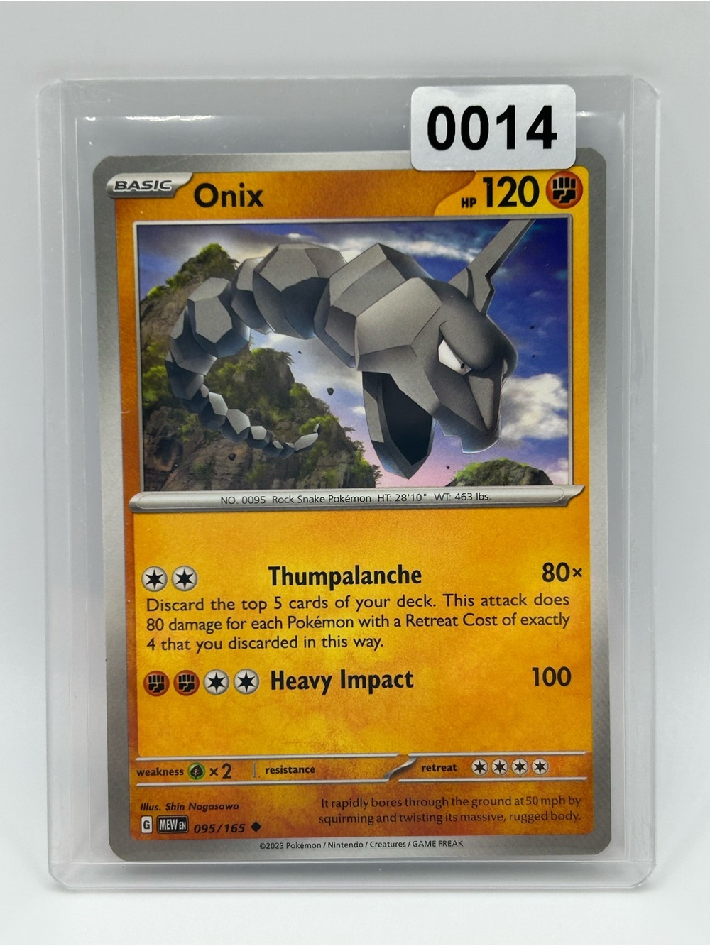 Onix Pokémon Card
